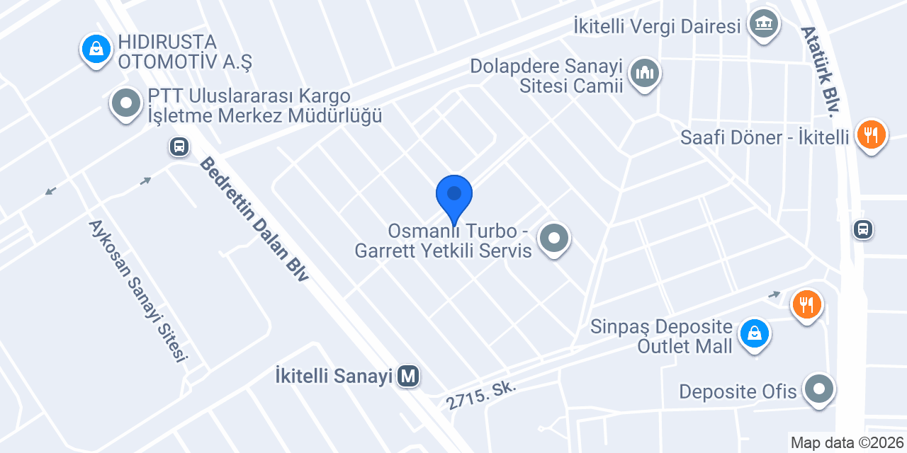Ertürk Oto konumu