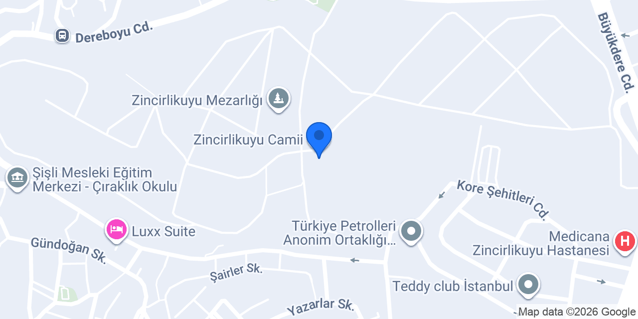 Zincirlikuyu Camii konumu