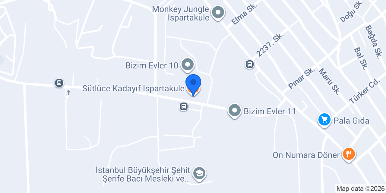 Sütlüce Kadayıf Ispartakule konumu