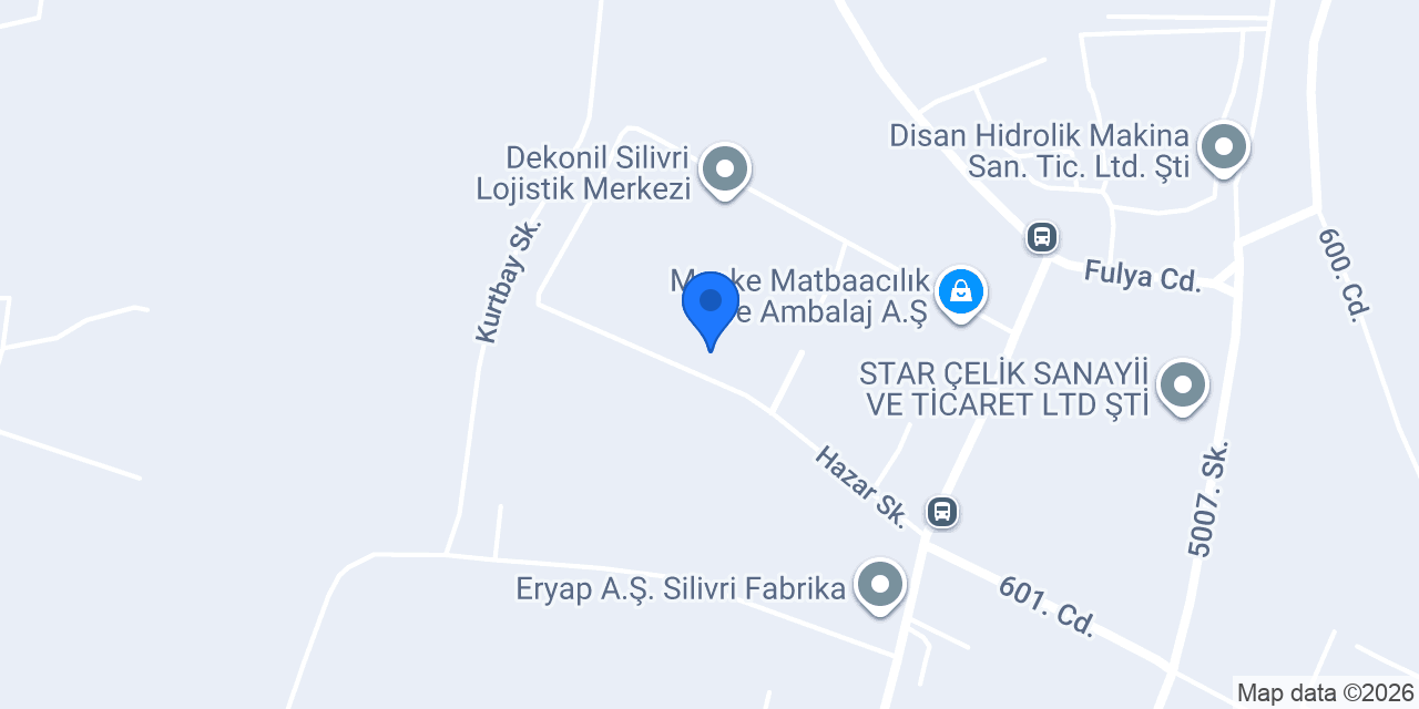 Himerpa A.Ş. - Silivri Depo konumu