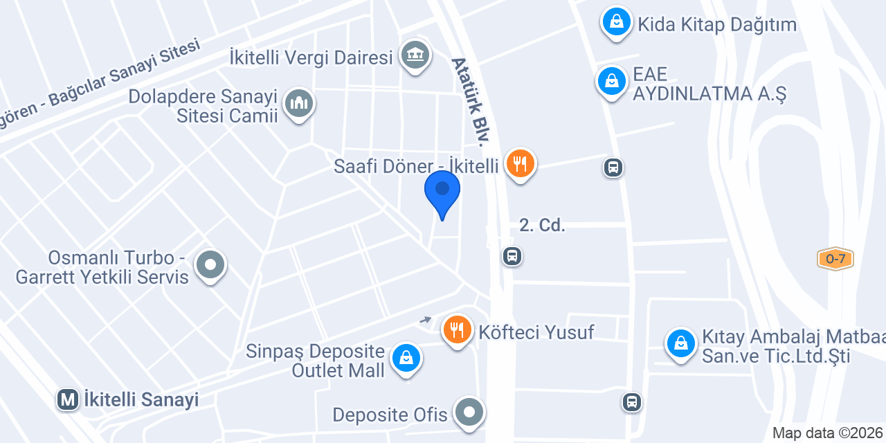 Tampar Otomotiv konumu