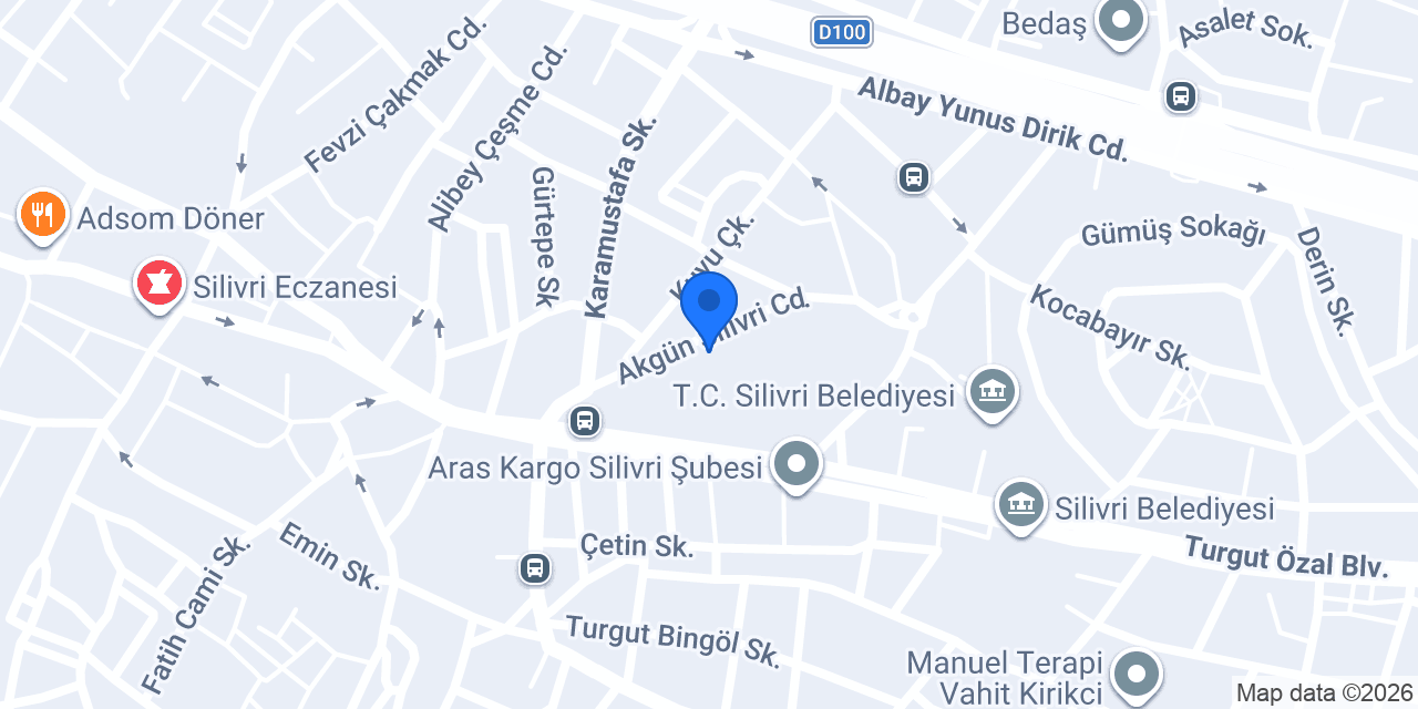 Çoraklı Silivri Tesisat konumu