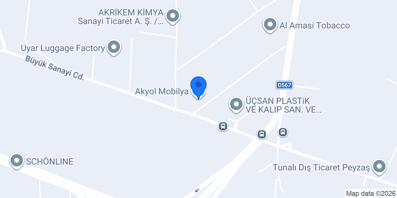 Akyol Mobilya konumu