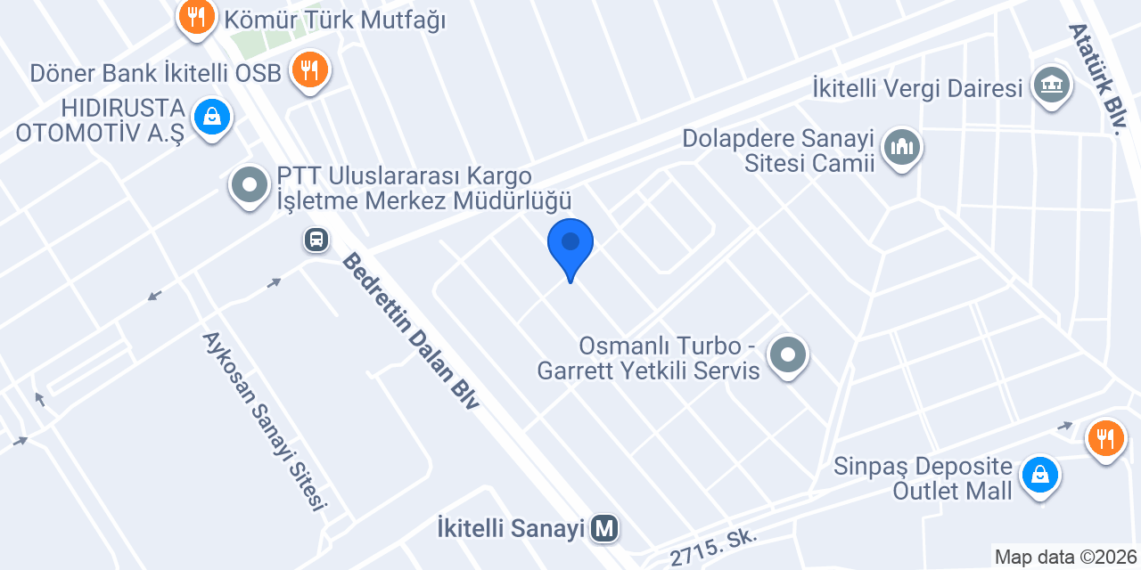 Özdoğuş Hidrolik konumu