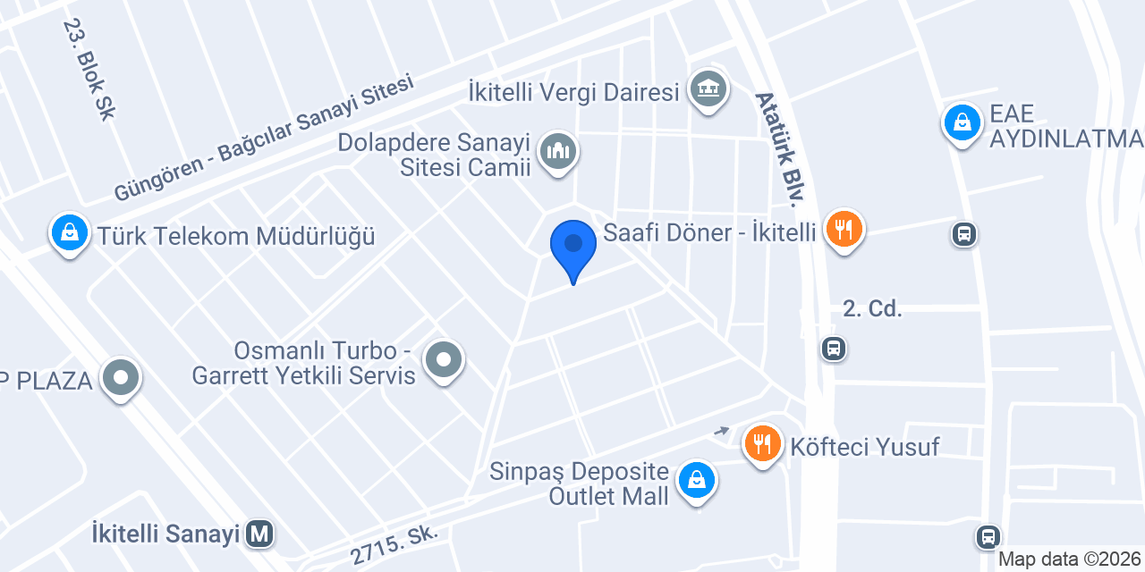 BALKAN RADYATÖR SAN. TİC. LTD. ŞTİ. İKİTELLİ ŞUBE konumu