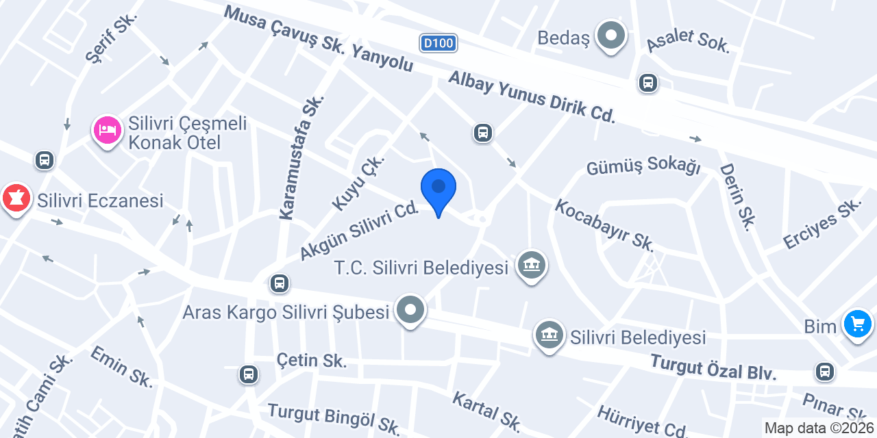 SİLİVRİ BERBER --SALON ZAFER TOSUN-- konumu