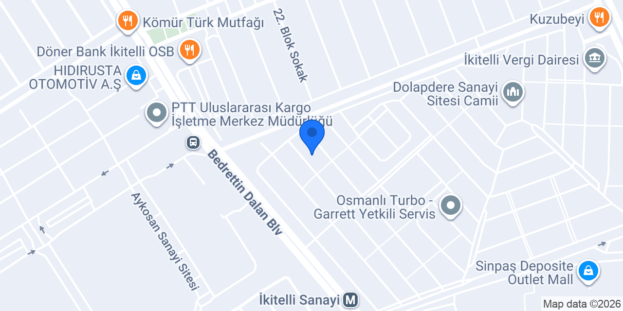 Erbaş Oto Yedek Parça konumu