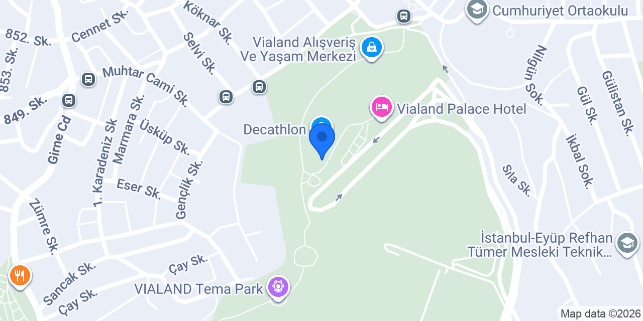 ebebek Vialand AVM konumu
