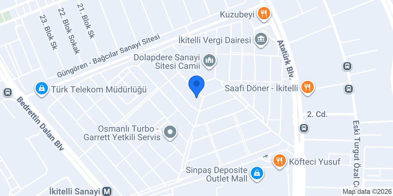 Mercan Oto Klima Webasto konumu
