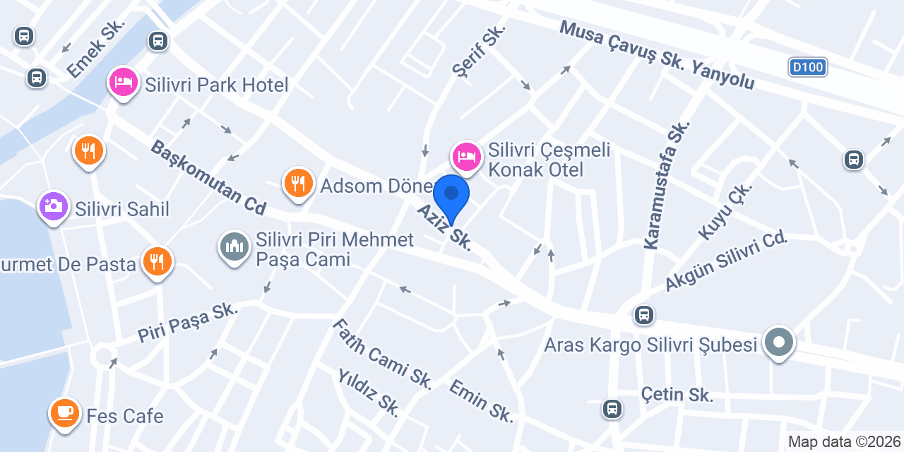 Yapı Kredi - Silivri Şubesi konumu