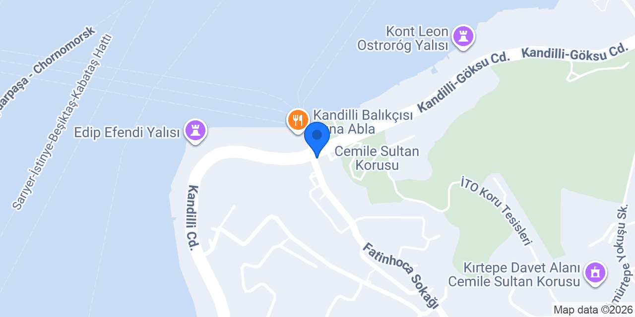 Cafe Kandilli konumu