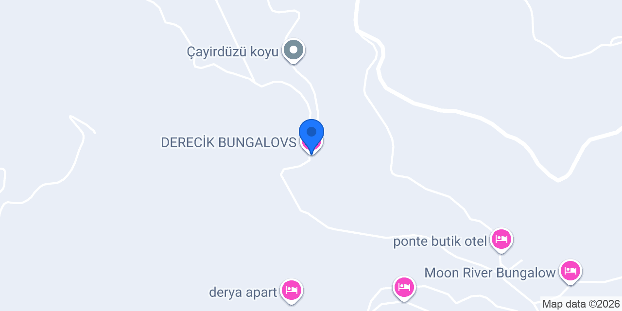 DERECİK BUNGALOVS konumu