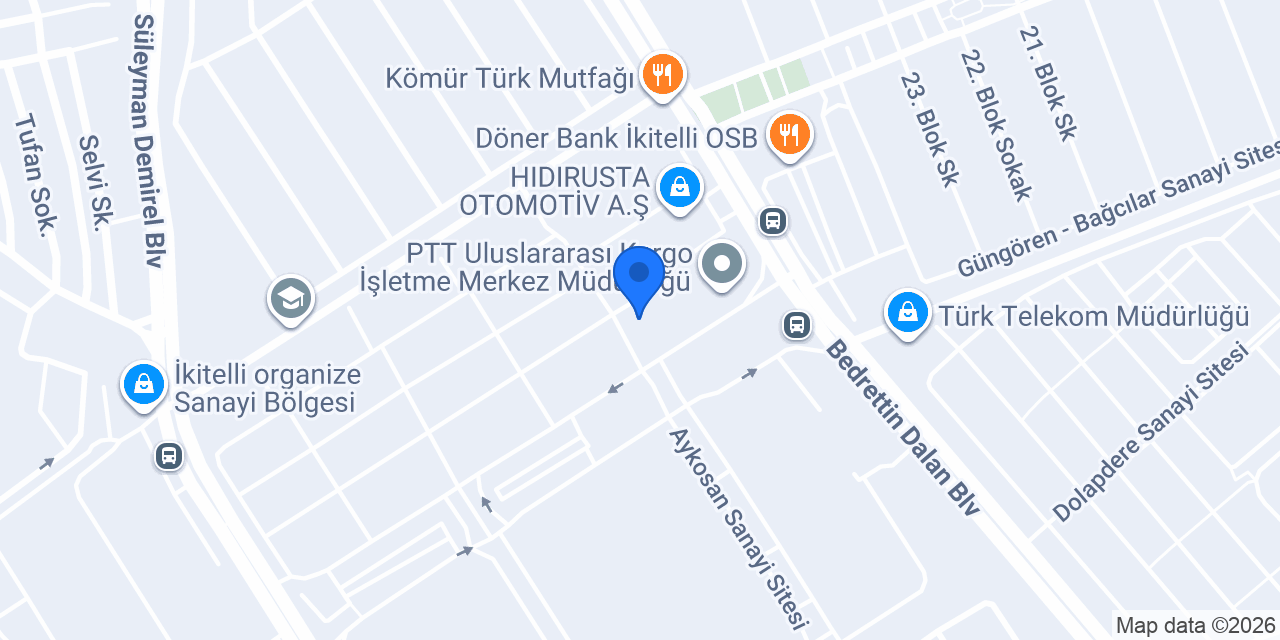 PTT Başakşehir Posta Dağıtım Müdürlüğü konumu