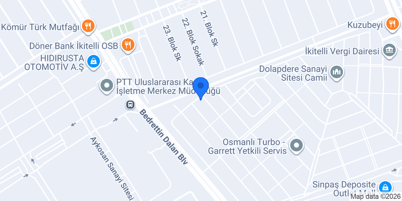 Astaş Otomotiv konumu