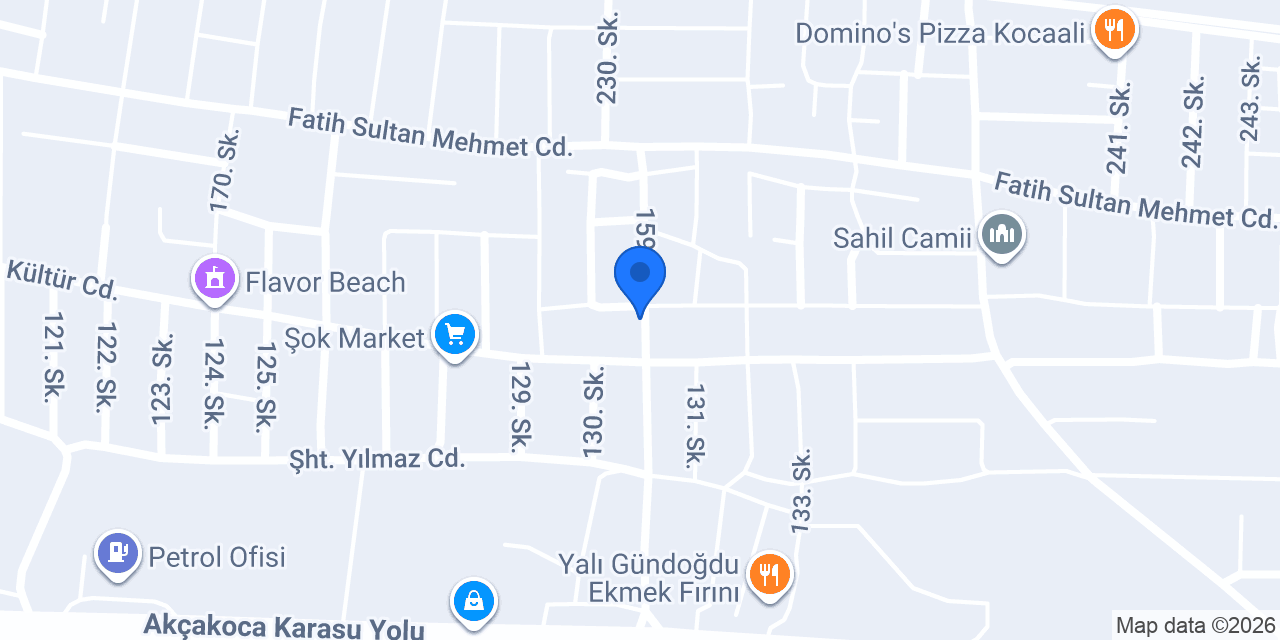 Akçin Pansiyon konumu