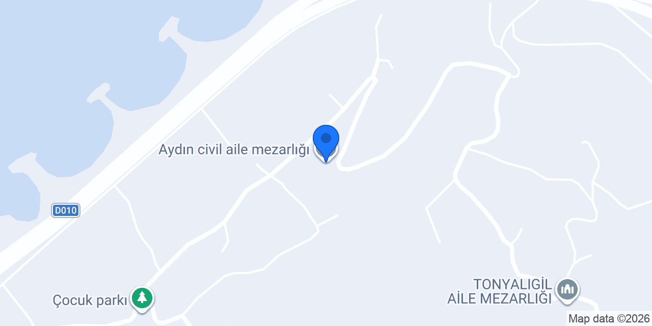 Aydın civil aile mezarlığı konumu