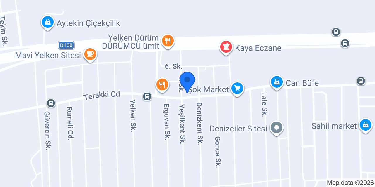 Semizkumlar Teras Cafe konumu