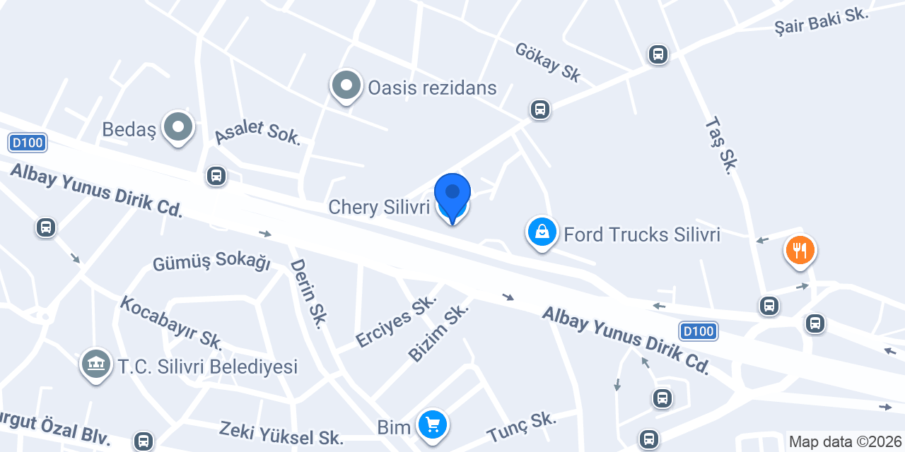 Chery Silivri konumu