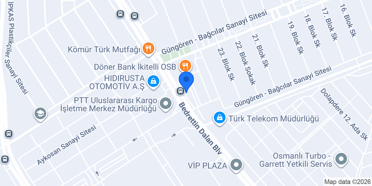 Dede Oto Kiralama konumu