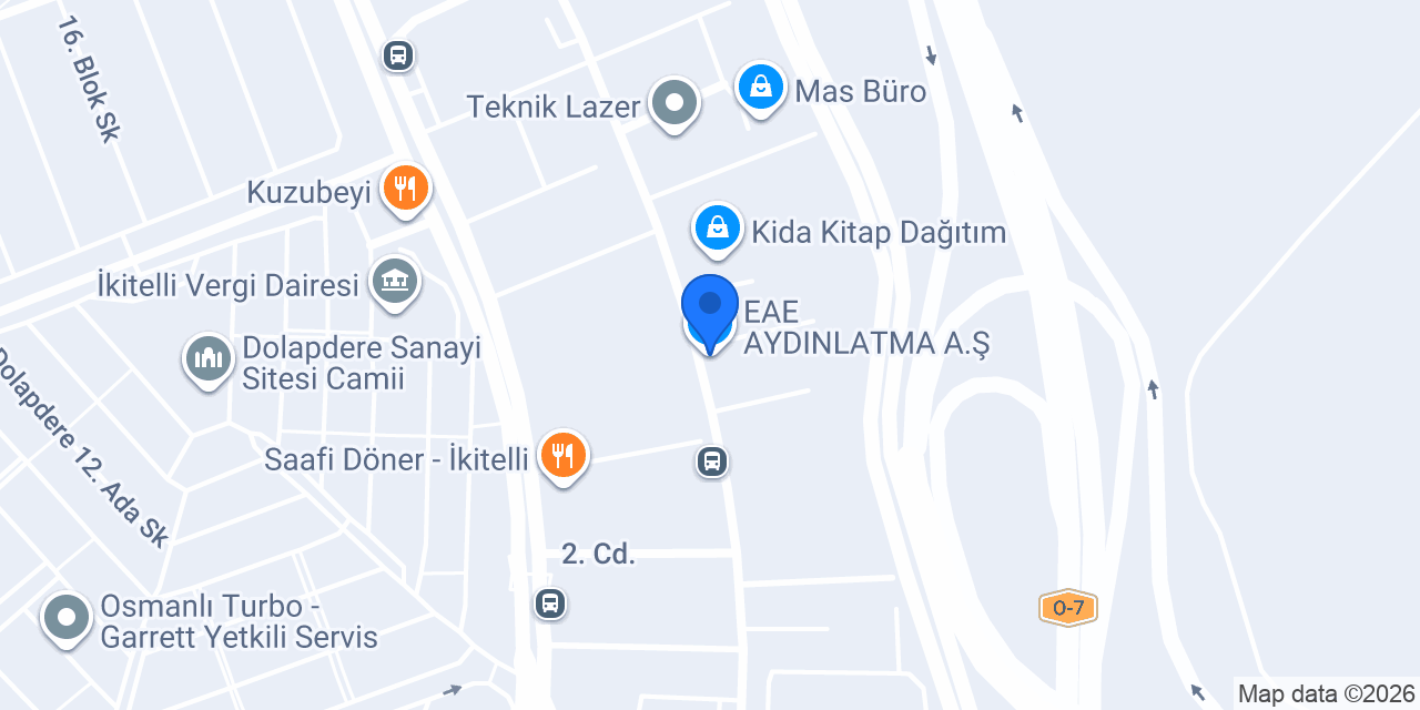 EAE AYDINLATMA A.Ş. konumu