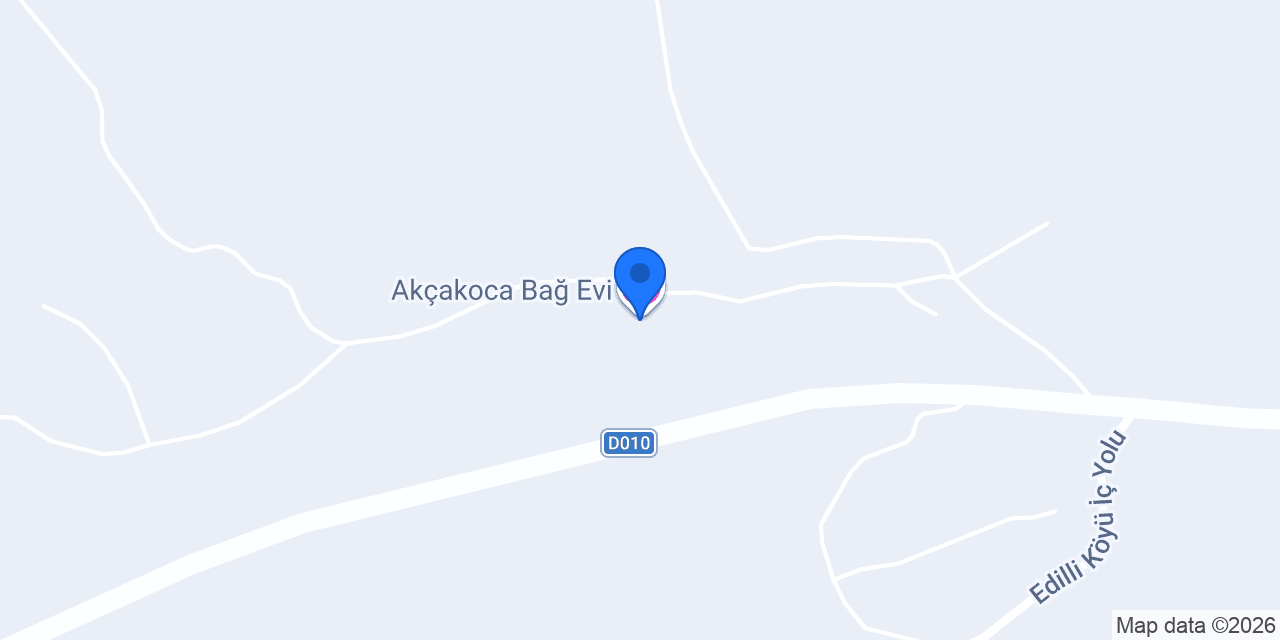 Akçakoca Bağ Evi konumu