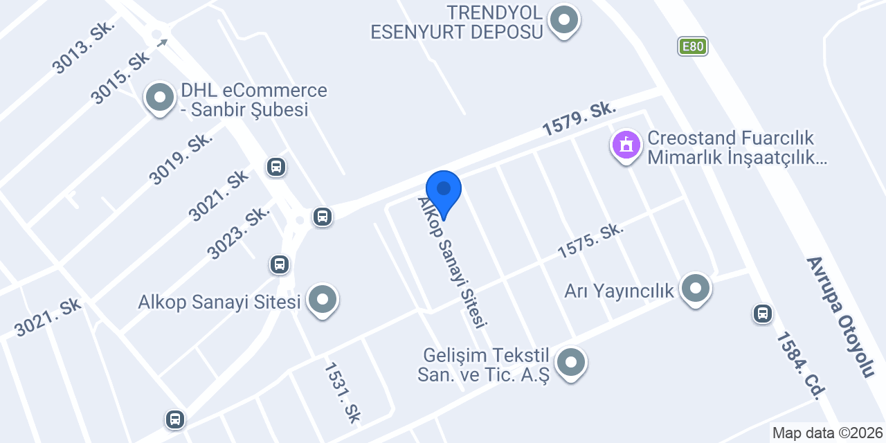 Arçel Endüstriyel Sistemler konumu
