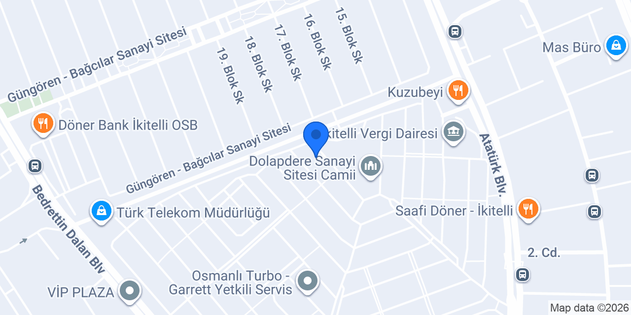 Güler Oto Elektrik konumu