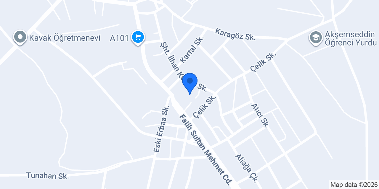 Kavak Belediyesi konumu