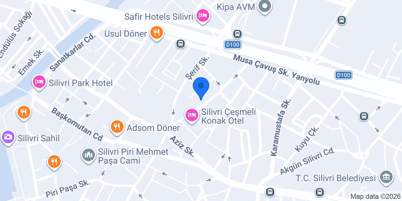 QNB Silivri Şubesi konumu