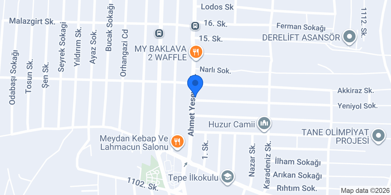 Urfadan kebap lahmacun pide salonu konumu