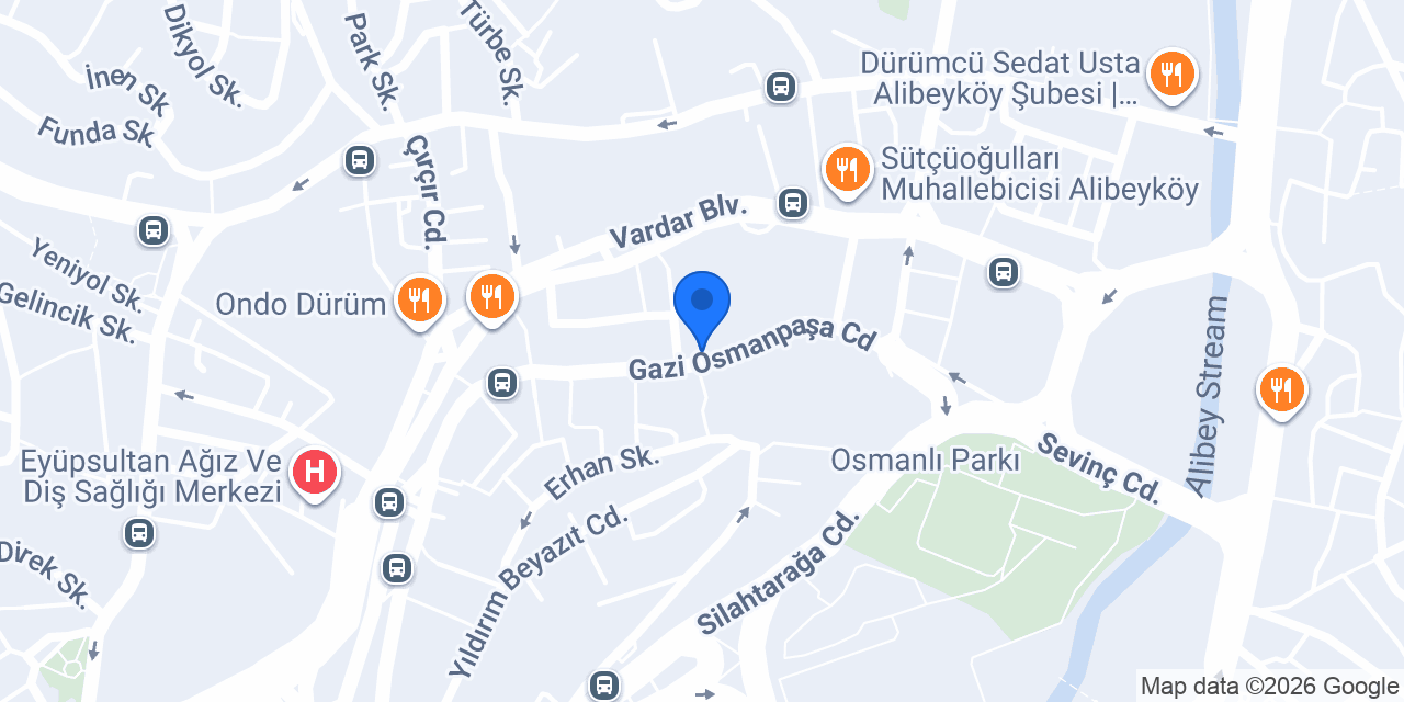 Ptt - Alibeyköy Şubesi konumu