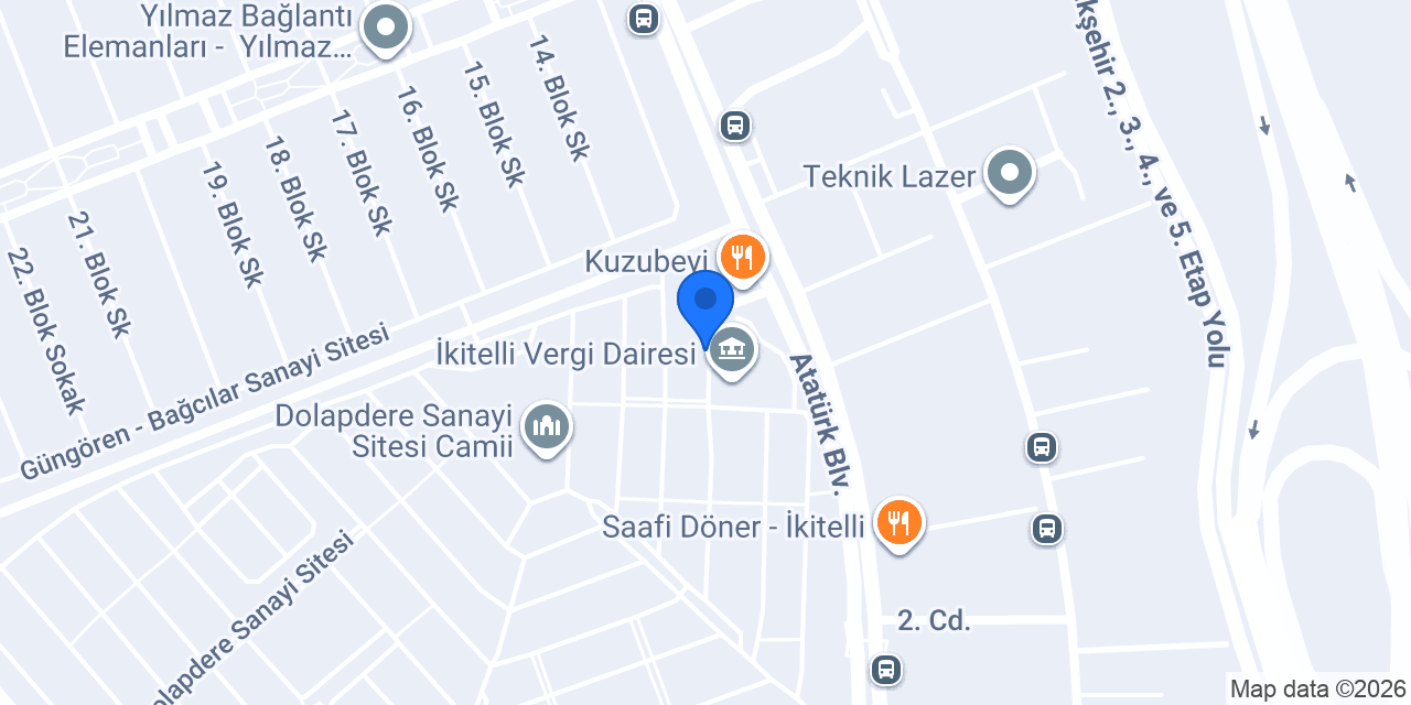 Et Dönersan İkitelli konumu