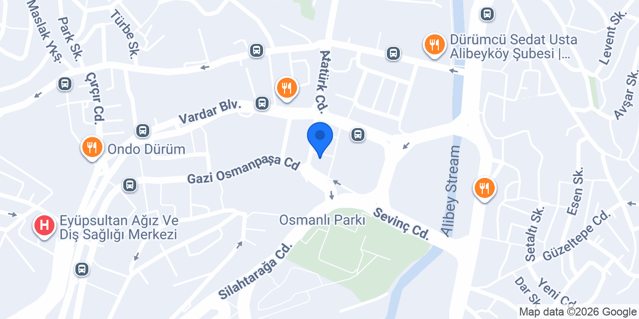 Yesen Burger Alibeyköy konumu