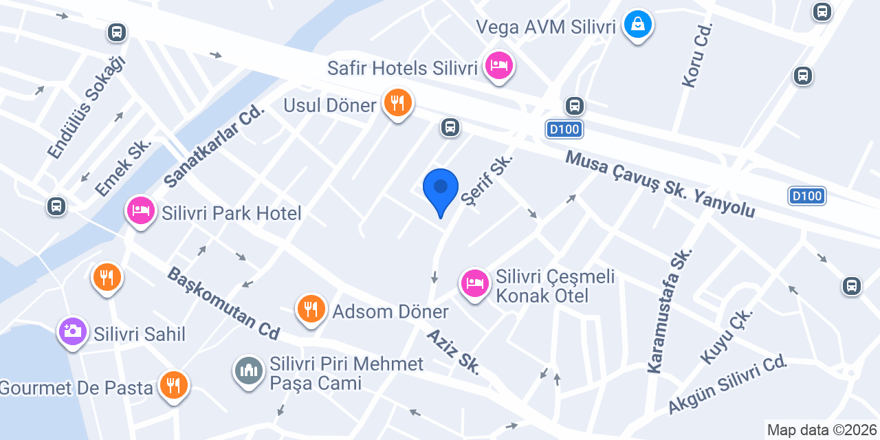 Özel Serene tıp merkezi konumu