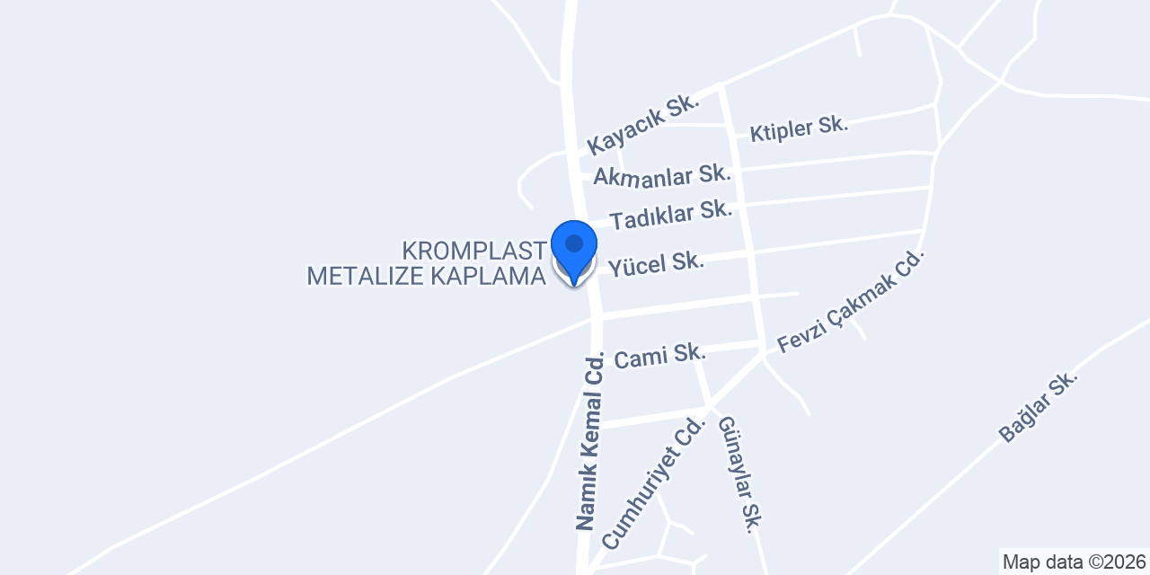 KROMPLAST METALIZE KAPLAMA konumu