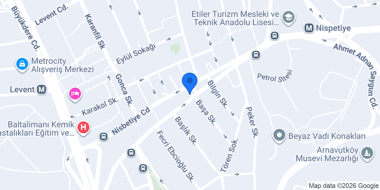 Etiler Opera Pastanesi konumu
