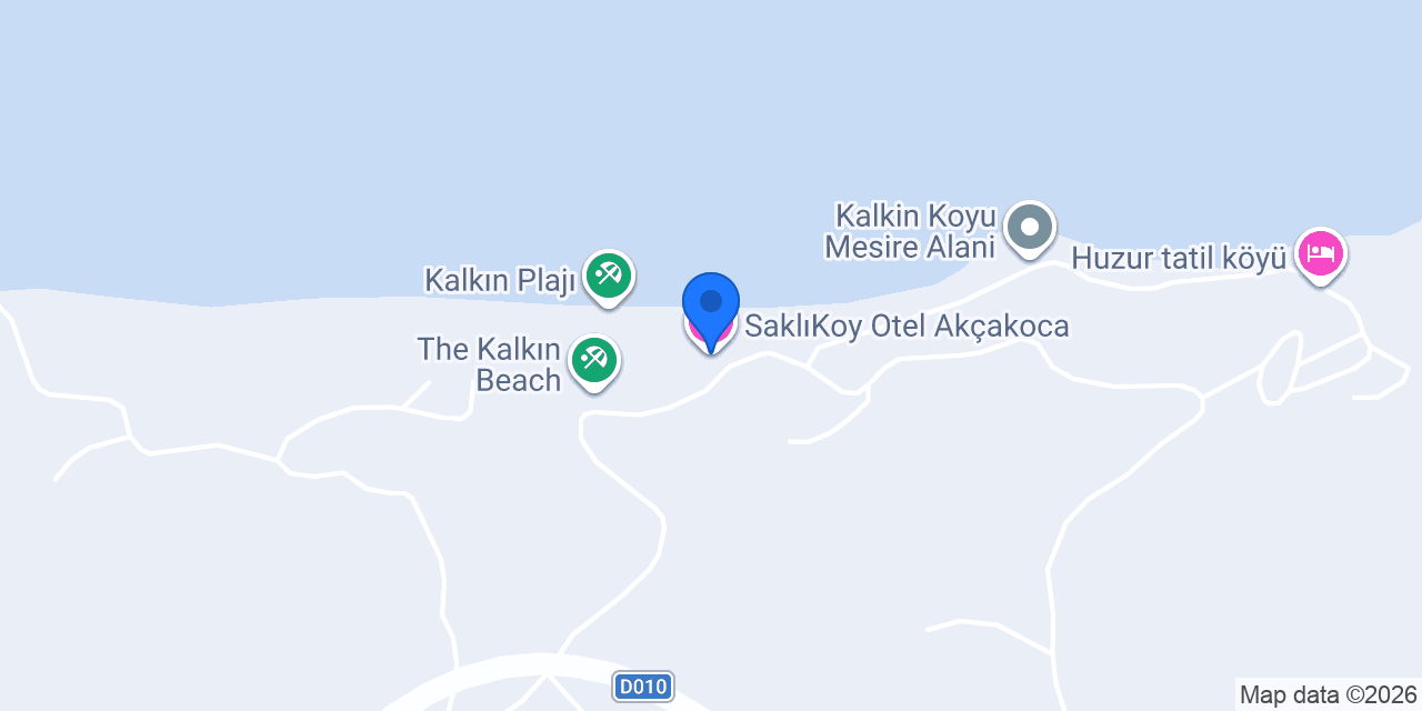 SaklıKoy Otel Akçakoca konumu