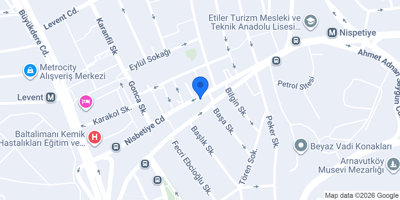 San Kuaför Etiler konumu