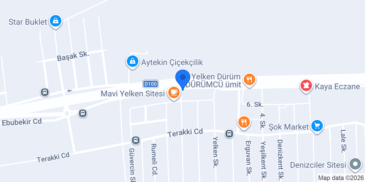 Yakişir Yapı Cam Balkon Sistemleri konumu