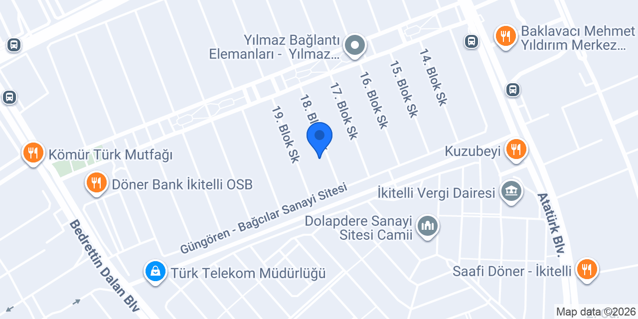 Otokar Merkez Servis konumu