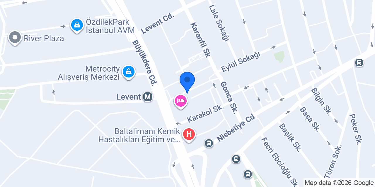 Venüs Pastanesi Levent konumu