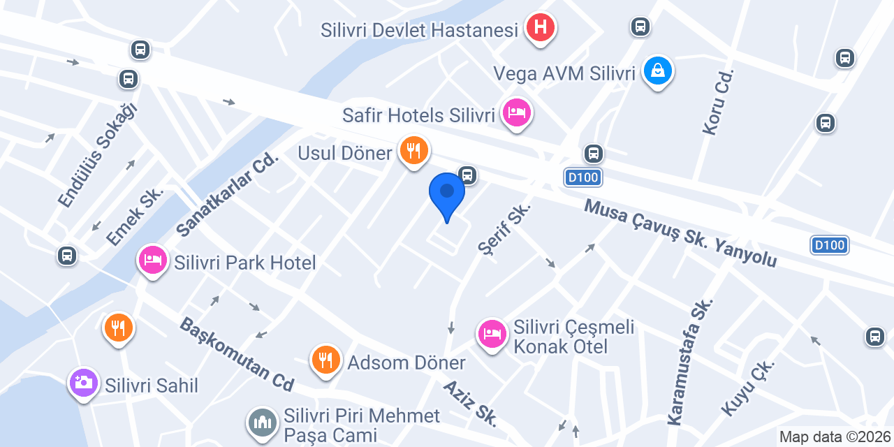Silivri Posta Dağıtım Müdürlüğü konumu