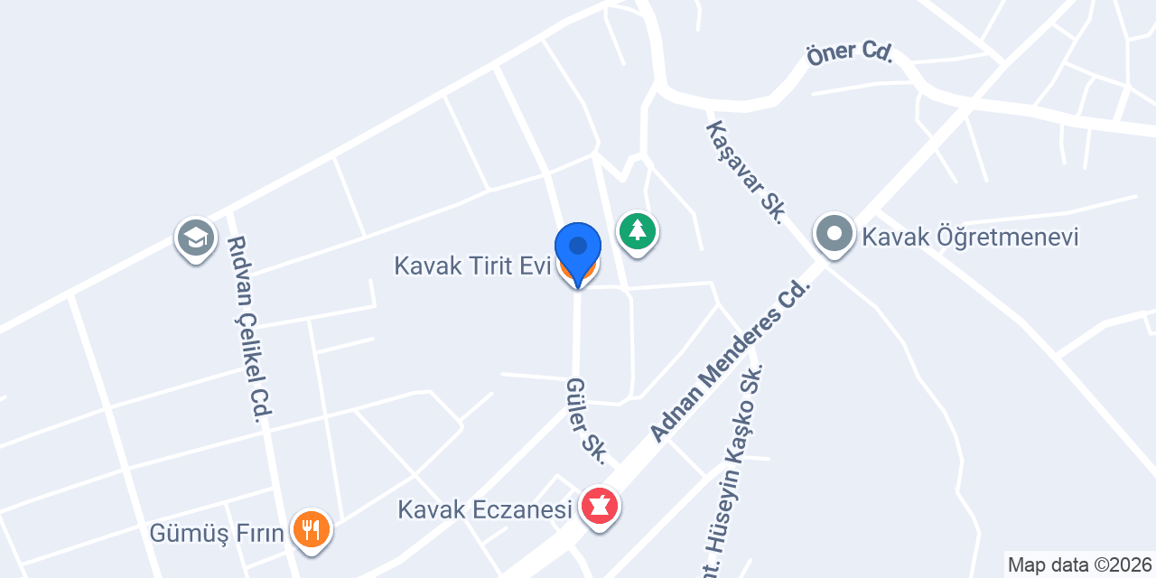 Kavak Tirit Evi konumu