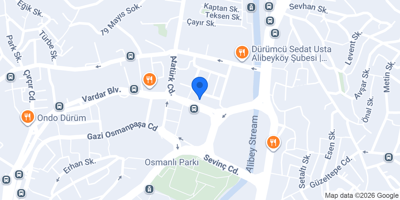 Vakıf Katılım Alibeyköy Şubesi konumu
