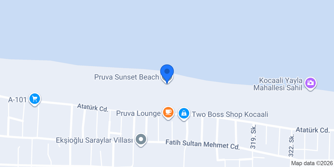Pruva Sunset Beach konumu