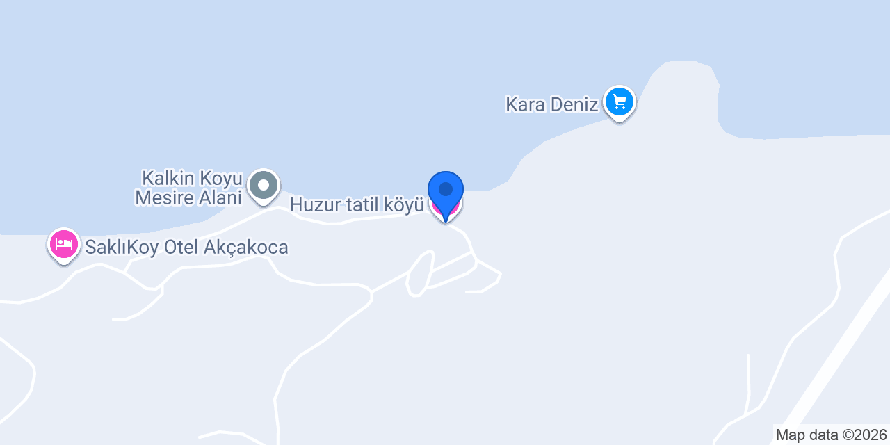 Huzur tatil köyü konumu