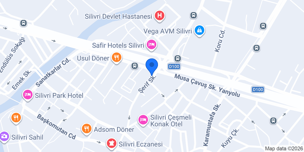 SİLİVRİ SÜRÜCÜ KURSU E/5 ŞUBE konumu