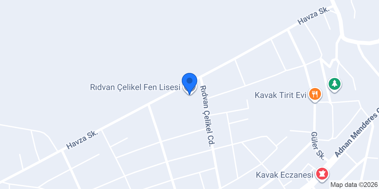 Rıdvan Çelikel Fen Lisesi konumu