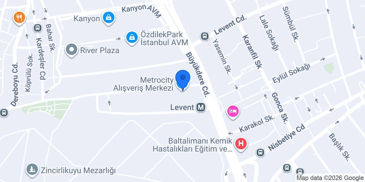 Bermoda Çocuk Kuaförü - Levent Şubesi (Metrocity AVM) konumu