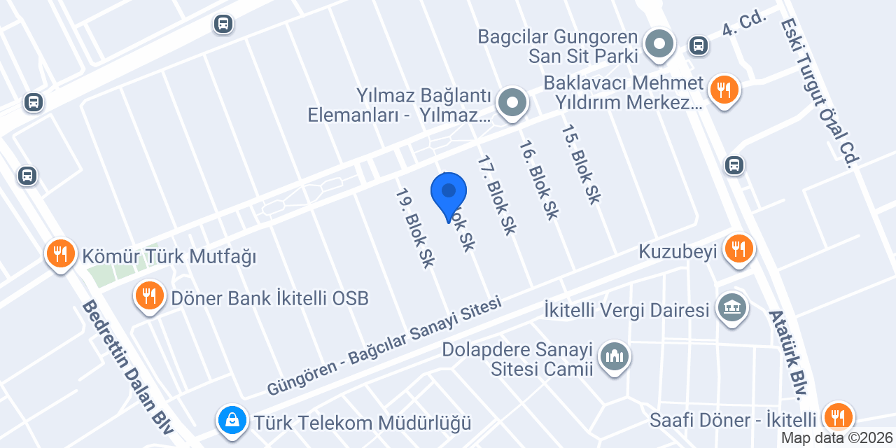 Menzil Oto konumu
